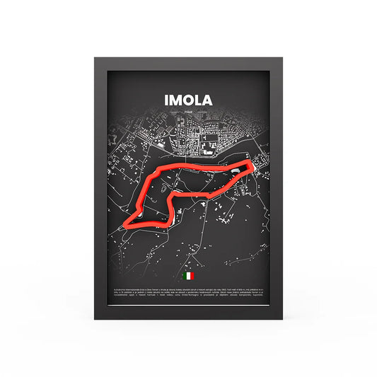 3D Obraz Okruhu - IMOLA s vlastním textem