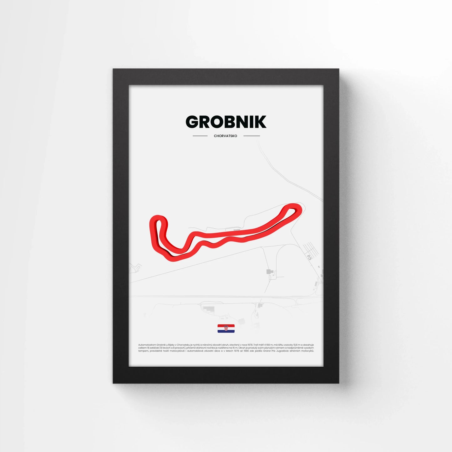 3D Obraz Okruhu - GROBNIK s vlastním textem