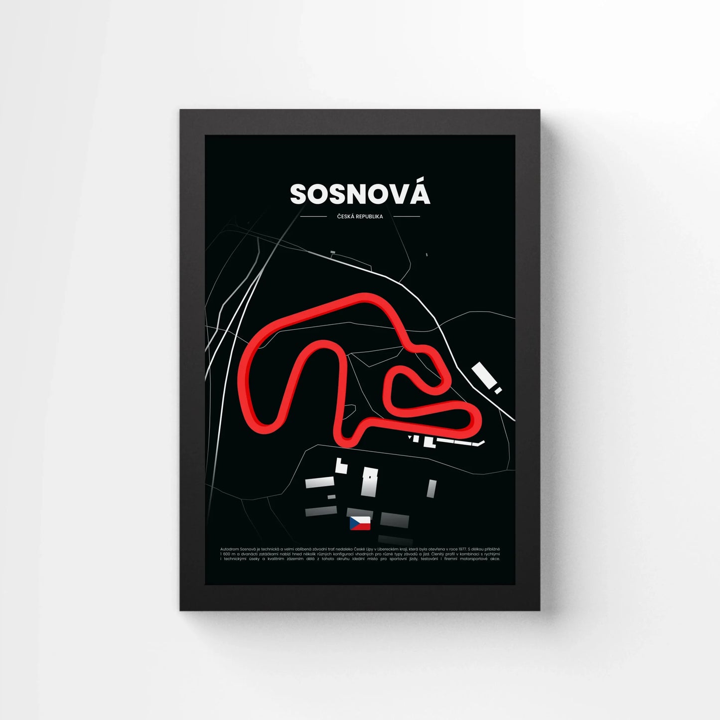 3D Obraz Okruhu - SOSNOVÁ s vlastním textem