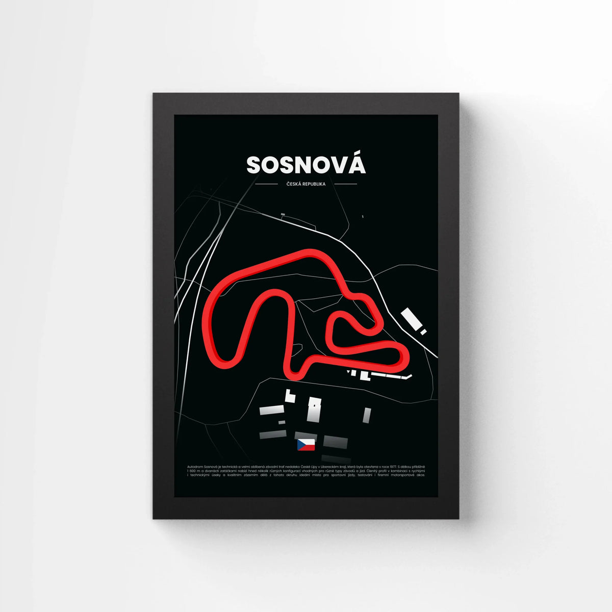 3D Obraz Okruhu - SOSNOVÁ s vlastním textem