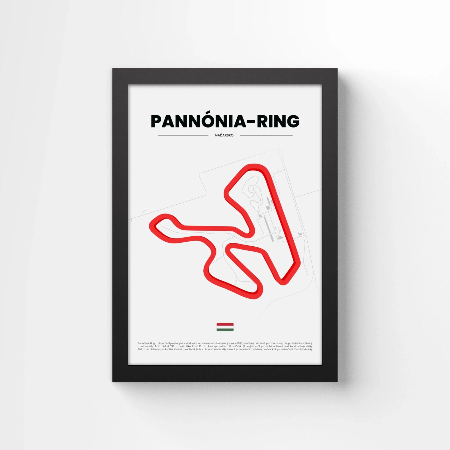 3D Obraz Okruhu - PANNÓNIA-RING s vlastním textem